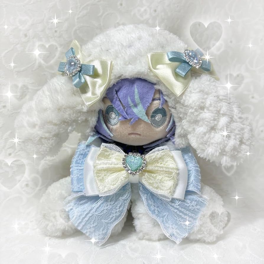 Amazon.co.jp: にじぬい 16cm ぬい服 着ぐるみ たれみみ 水色 黄色