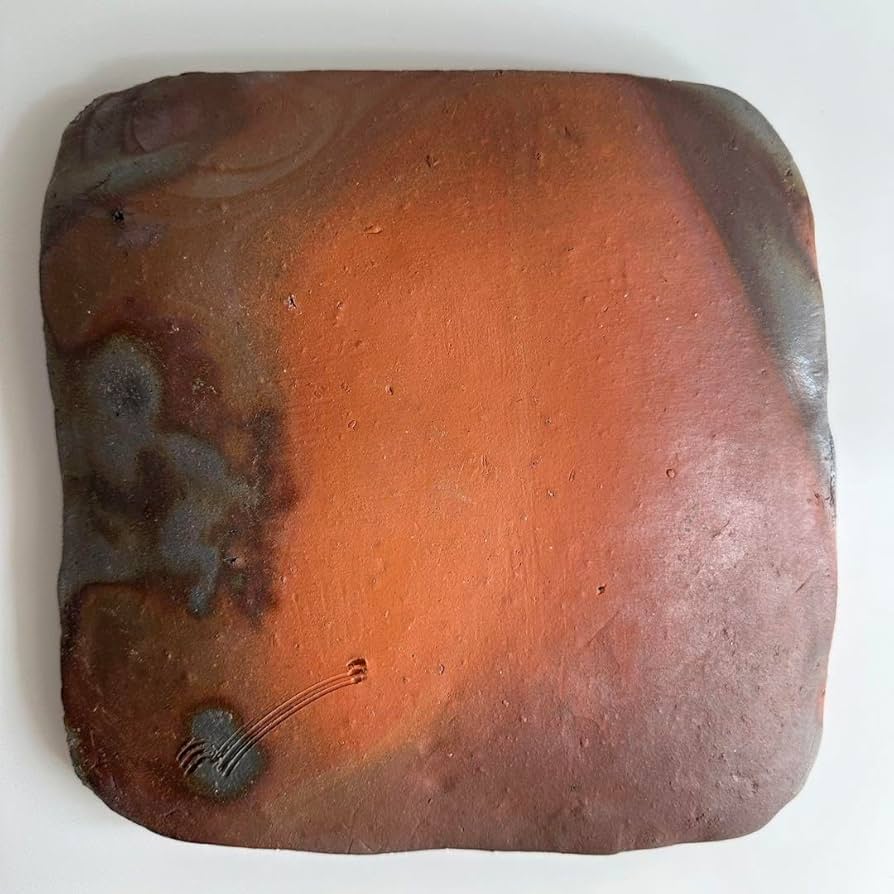 Amazon | 大平誠之助 備前 板目 牡丹餅 窯変 皿 | ノーブランド品