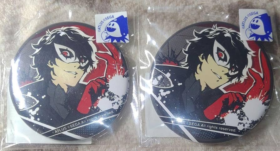 ペルソナ5 総攻撃 主人公 缶バッジ コトブキヤ ジョーカー 雨宮蓮 1個