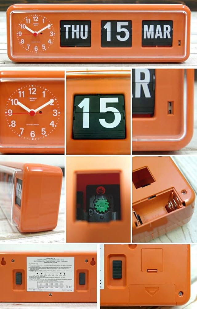 Amazon.co.jp: TWEMCO トゥエンコ デジタルカレンダークロック