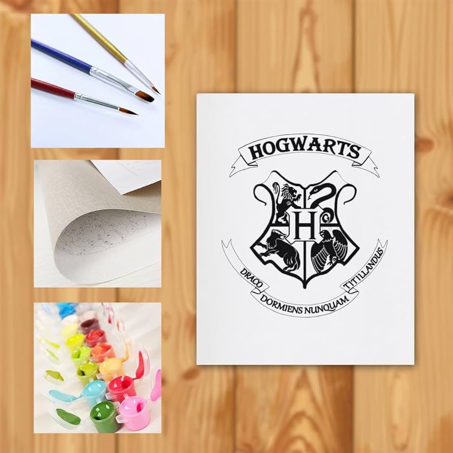 Amazon.co.jp: ホグワーツ ハリー ポッター 魔法 数字キットによる絵画