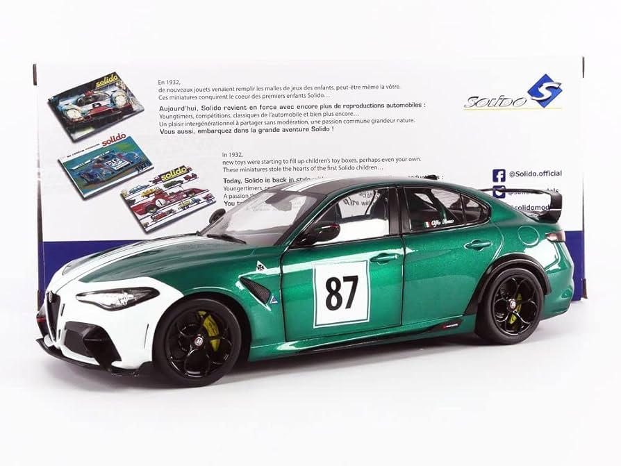 Amazon.com: Solido - Alfa-Romeo Giulia GTA M Nurburgring - 2021-1