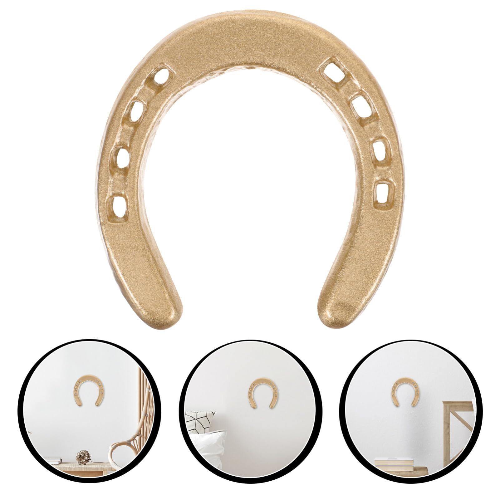 Amazon.co.jp: ABOOFAN 蹄鉄飾り 金属製の馬蹄形の壁掛け 馬の靴の装飾