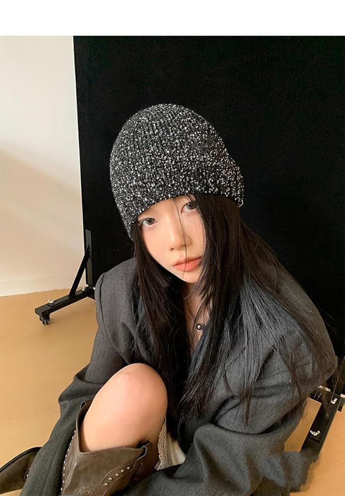 CHANEL キラキラマフラー キラキラニット帽 セット CHANEL キラキラ