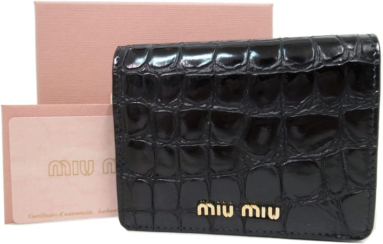 Amazon | MIUMIU(ミュウミュウ) 二つ折り財布(小銭入れあり
