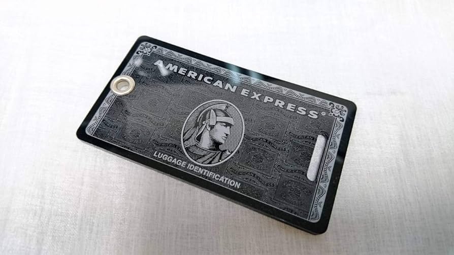 AMEXノベルティ ブラックカード 未使用】AMEXブラックカード荷物用