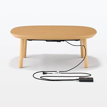 Amazon | 無印良品 こたつにもなるローテーブル ナチュラル 小 幅72