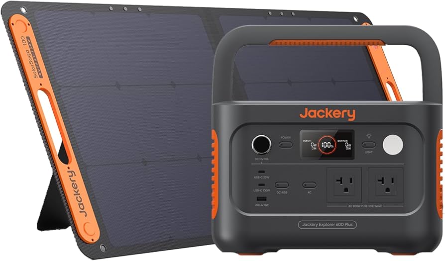 Amazon.co.jp: Jackery Solar Generator 600 Plus ポータブル電源 100W