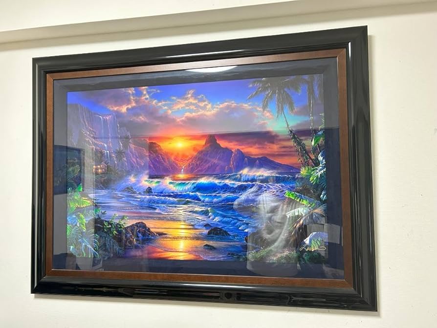 Amazon.co.jp: ラッセン エスケープ 絵画 版画 本人サイン 真作保証