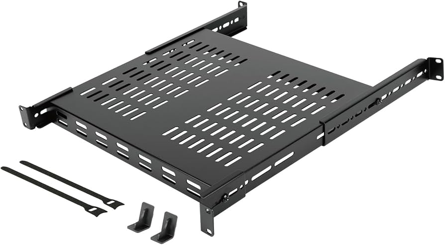 Amazon.com: Tecmojo 1U 4-Post Vented Server Rack Mount Shelf,13.8