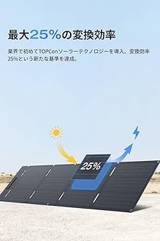 Amazon | EcoFlow 60W ソーラーパネル Type-C コネクター N型ソーラー
