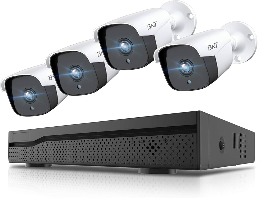 Amazon.co.jp: BNT 防犯カメラ 500万画素 録音機能 4チャンネルNVR搭載