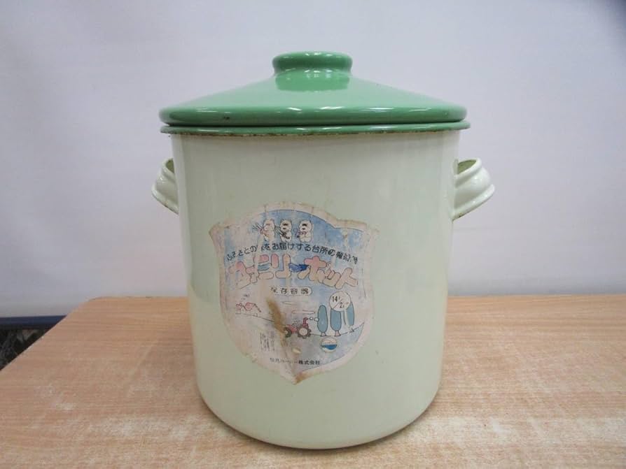 アンティーク 無地 ホーロー缶 希少 2025年最新】アンティークホーロー