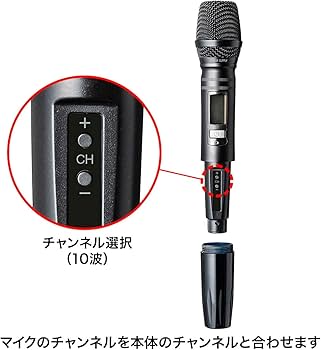 Amazon.co.jp: サンワサプライ ワイヤレスマイク（MM-SPAMP10/14/16用