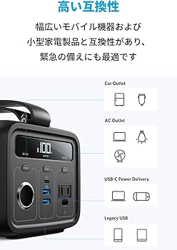 Amazon.co.jp: Anker PowerHouse 200 (ポータブル電源 213Wh