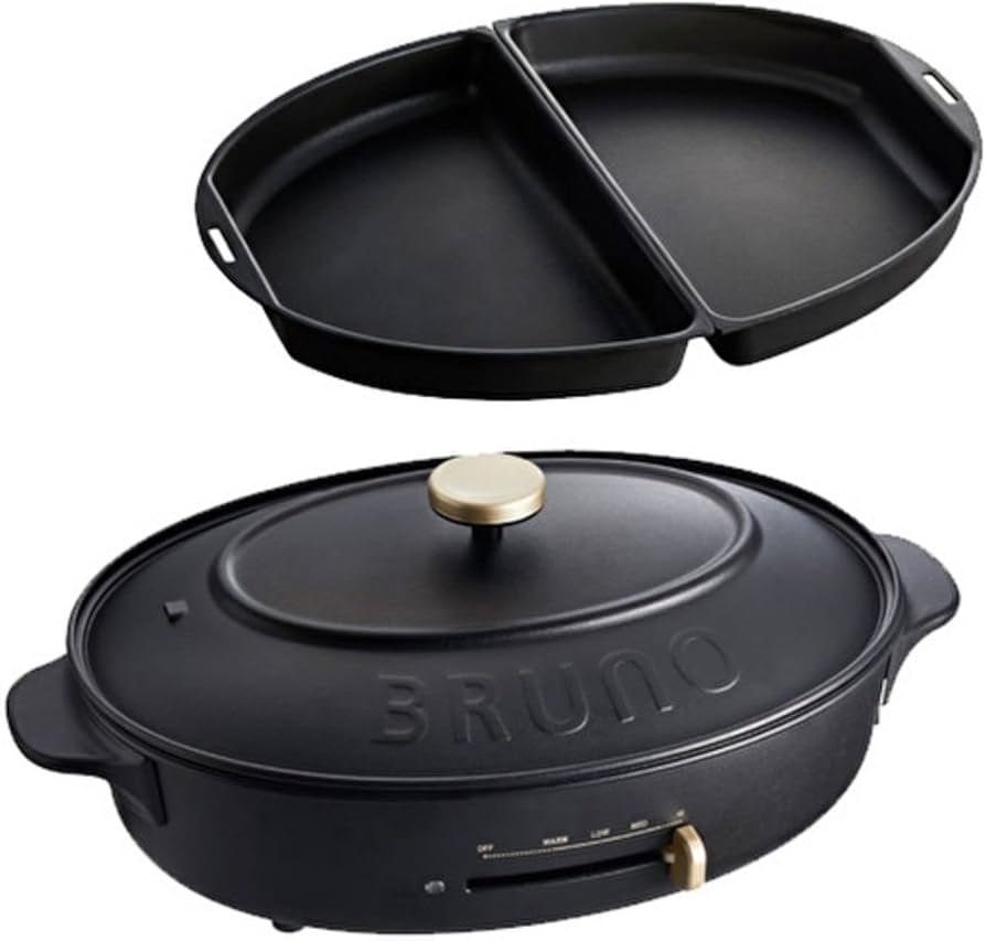 Amazon | BRUNO ブルーノ オーバルホットプレート 本体 プレート4種