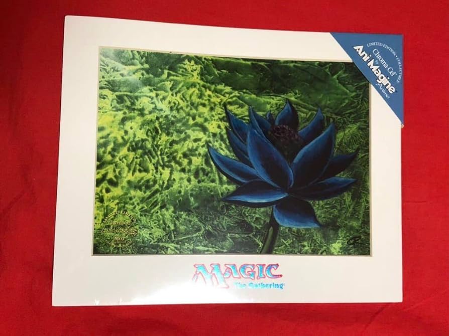 Amazon.co.jp: MTG アートプリント Black Lotus ブラックロータス複製