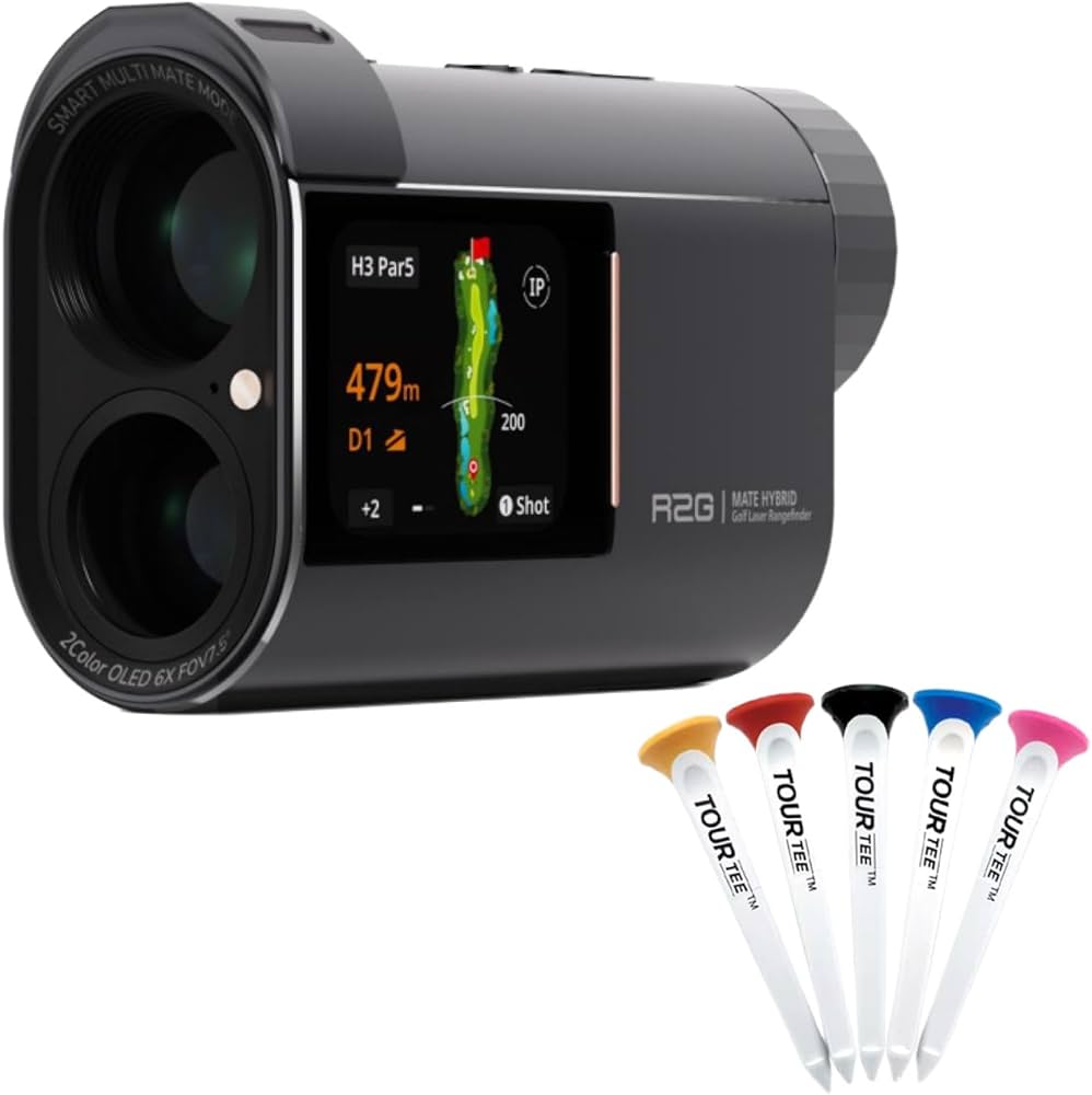 Amazon.co.jp: R2G レーザー距離計 ゴルフ 距離 計測 側面ディスプレイ