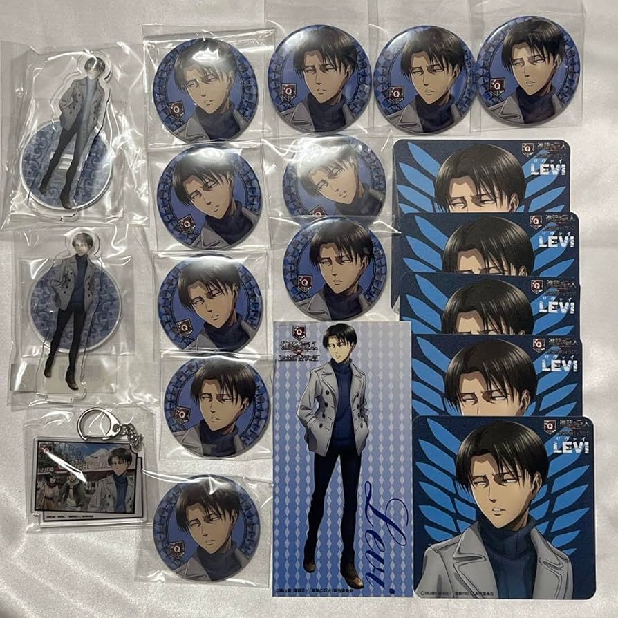 進撃の巨人リヴァイ缶バッジ富士急ハイランド10点リヴァイ兵長限定