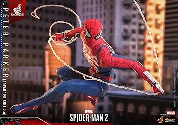 Amazon.com: Hot Toys Peter Parker Advanced Suit 2.0 Spider-Man 2