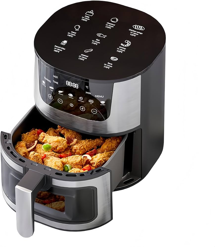 Amazon.co.jp: Sandqvipaノンフライヤー 日本製 7L大容量 360°可視窓