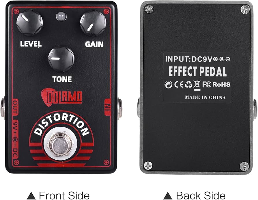 Amazon.co.jp: WOYUE D-4高ゲインディストーションギターエフェクト