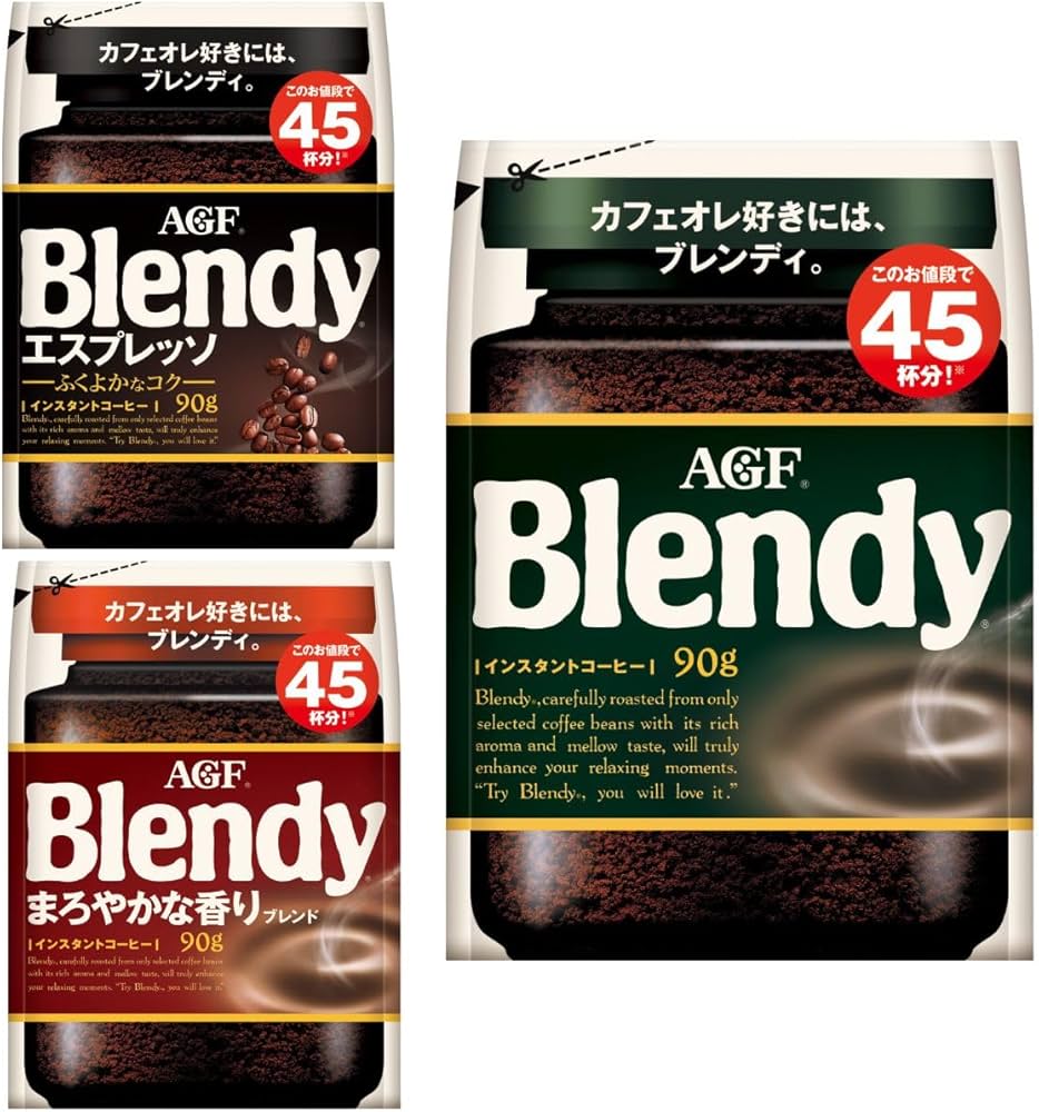 Amazon.co.jp: AGF ブレンディ インスタントコーヒー 袋 飲み比べ