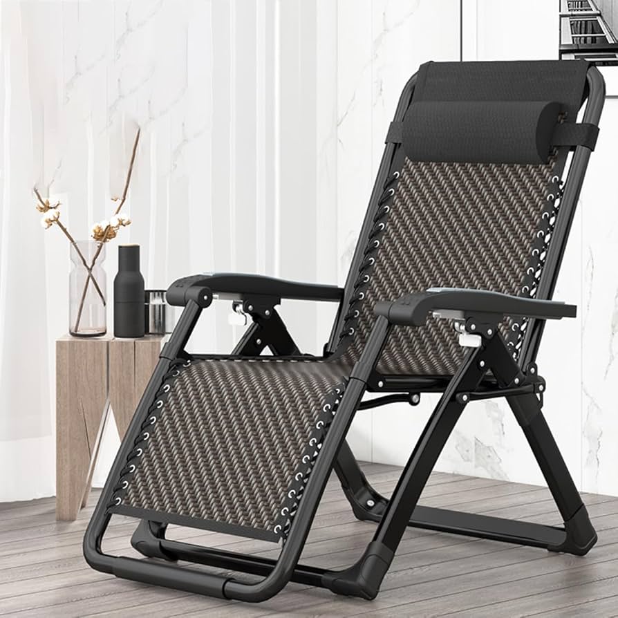 Amazon｜[ADSNS] 籐編みリクライニングチェア 折りたたみ 昼休み