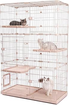 Amazon.co.jp: PETEPELA(ぺテぺラ) 猫 ケージ 大型 3段 広い 2段 多頭