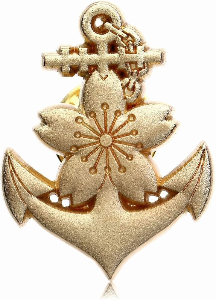 Amazon.co.jp: Don Flyee ピンバッジ 大日本帝国 海軍 桜錨 デザイン