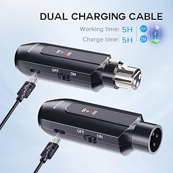 Amazon.co.jp: XIAOKOA ワイヤレスマイクシステム 送受信機セット