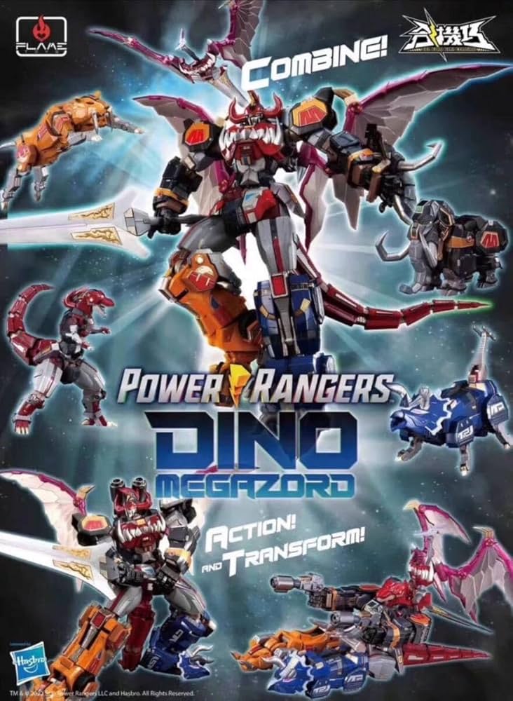 Amazon.co.jp: 国内 FLAMETOYS 合機巧 DINOMEGAZORD ダイノメガゾード