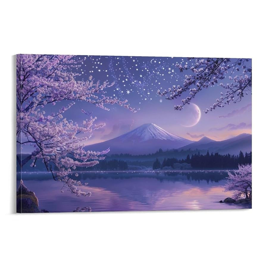 油絵 インテリア F6-081911 風景（冬の富士山）絵画 絵 油絵