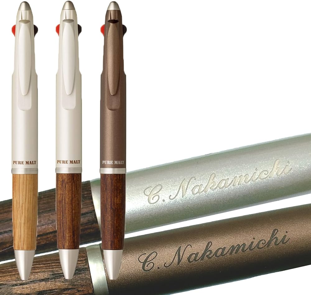 Amazon | 名入れ(素掘り) ボールペン ピュアモルト 2＆1 ジェット