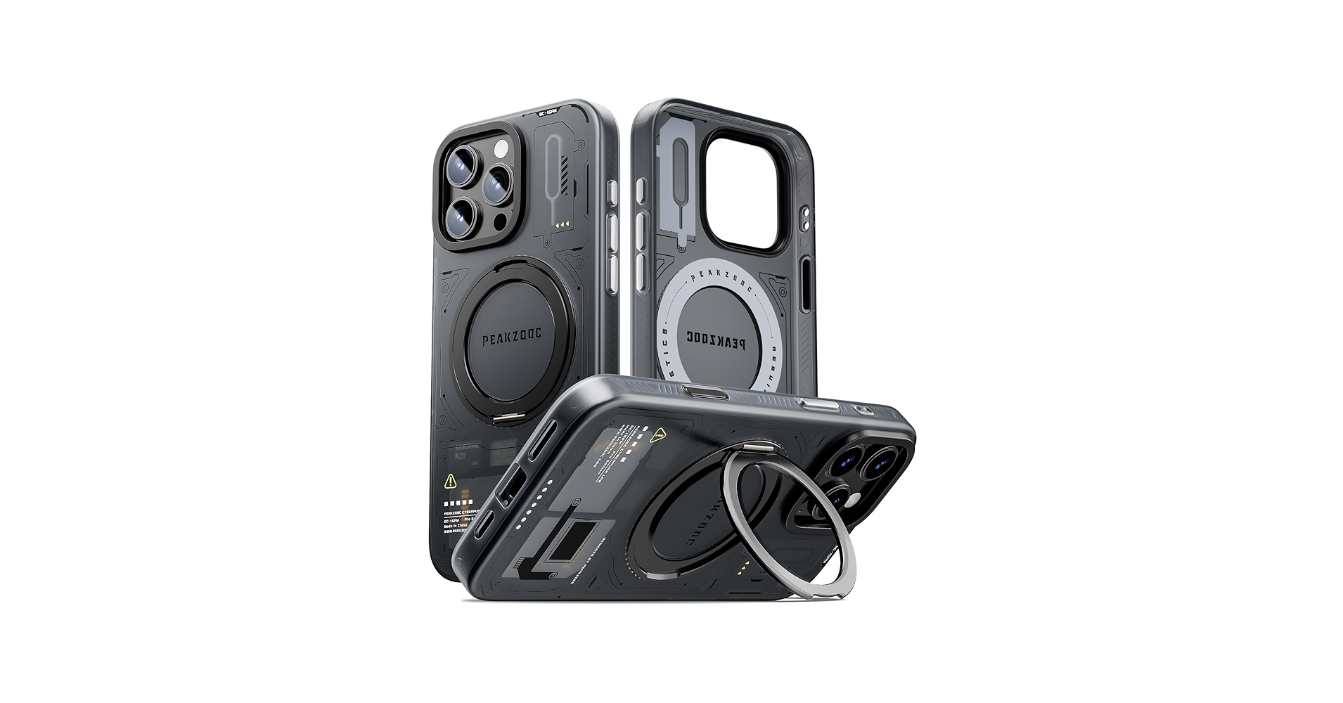 Amazon.com: PEAKZOOC Case for iPhone 16 Pro for Men, Magnetic Grip