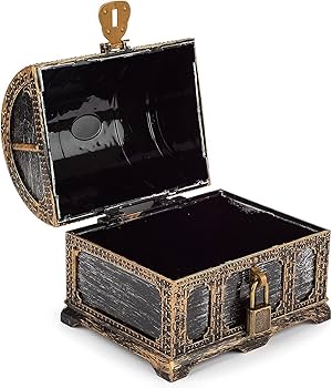 Amazon｜yarui 海賊の宝箱 アンティーク 宝石箱 ジュエリーボックス