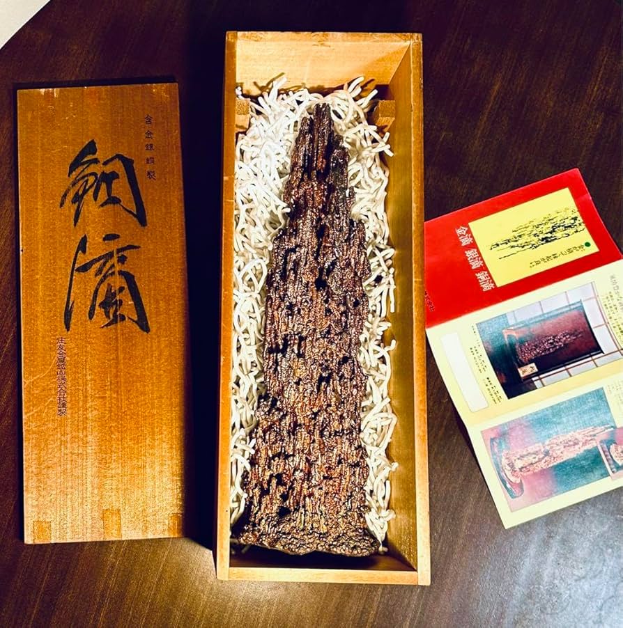 銅滴 含金銀銅製 住友金属鉱山株式会社謹製 重さ約12㎏ 重さ約5.9㎏ 約