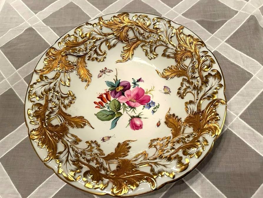 Amazon.co.jp: MEISSEN マイセン アンティーク 皿 金彩 : ホーム＆キッチン