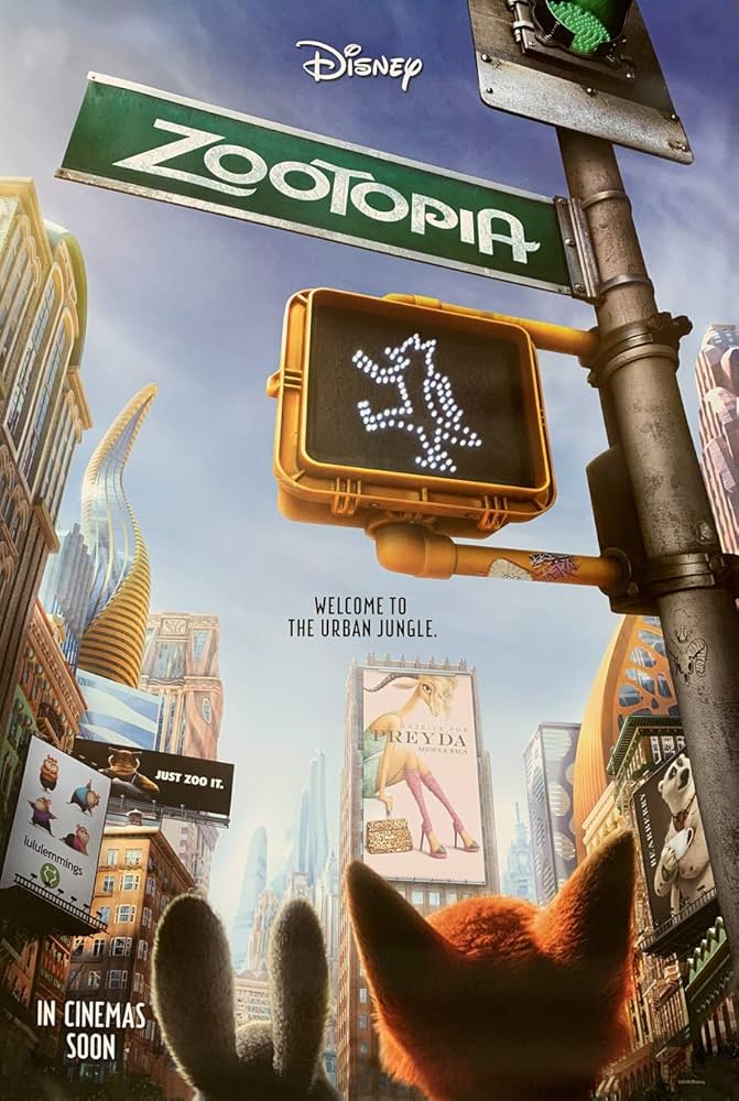 Amazon.com: Movie Poster ZOOTOPIA 2 Sided ORIGINAL INTL Advance