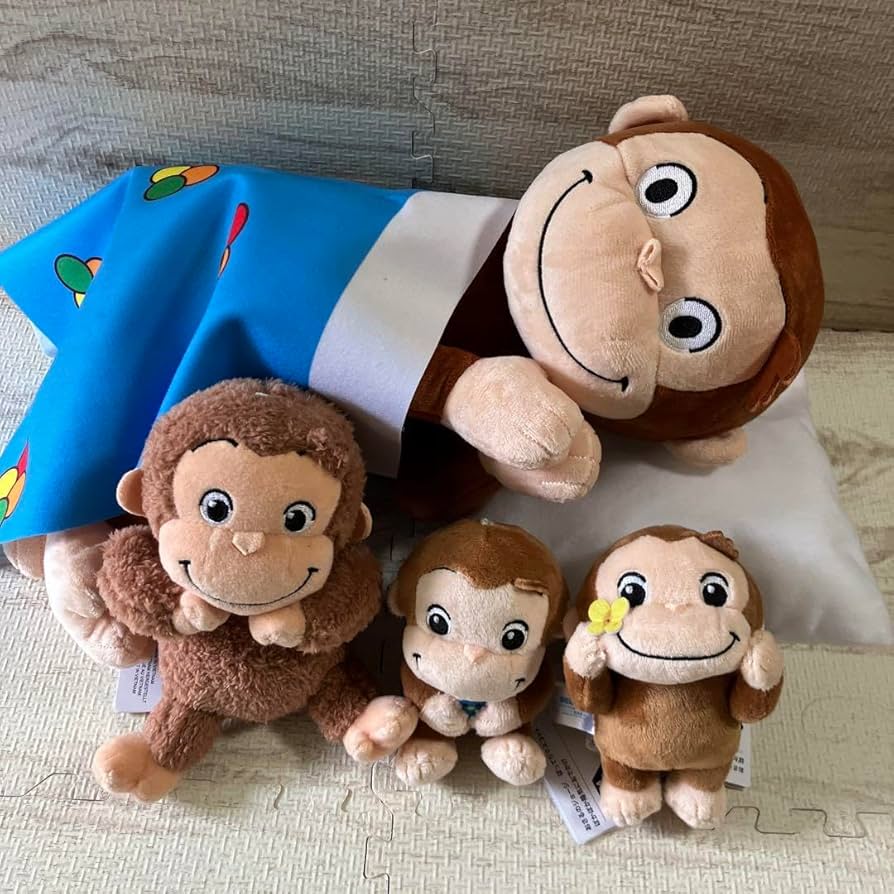 おさるのジョージ ぬいぐるみセット おさるのジョージぬいぐるみ5種