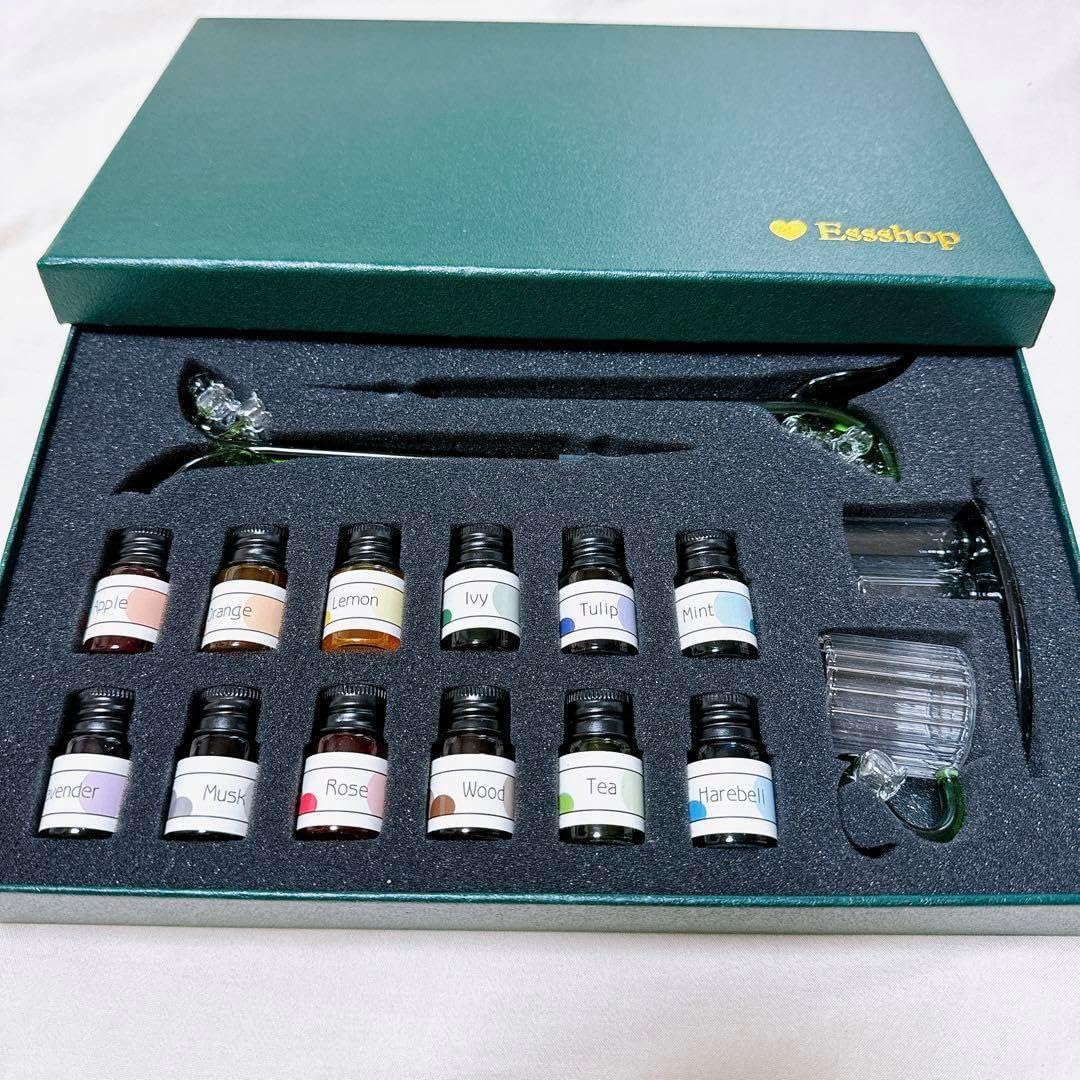 ESSSHOPベルランガラスペン レインボークリスタルガラスペン