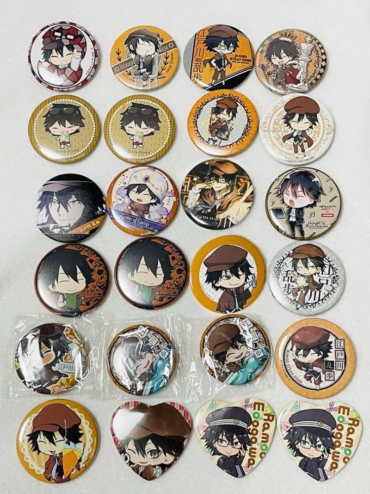 Amazon.co.jp: 文豪ストレイドッグス 文スト 江戸川乱歩 缶バッジ