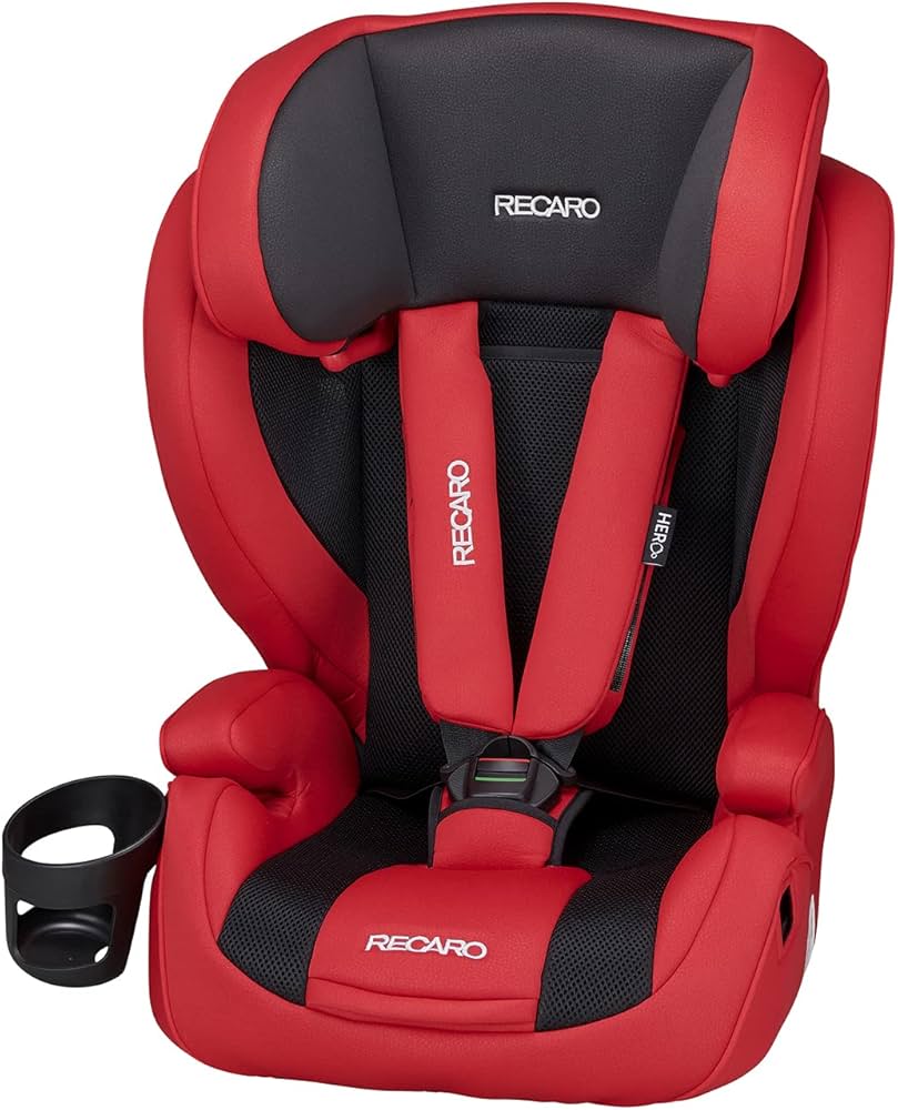 美品RECARO レカロ スタートJ1 ジュニアシート チャイルドシート黒赤