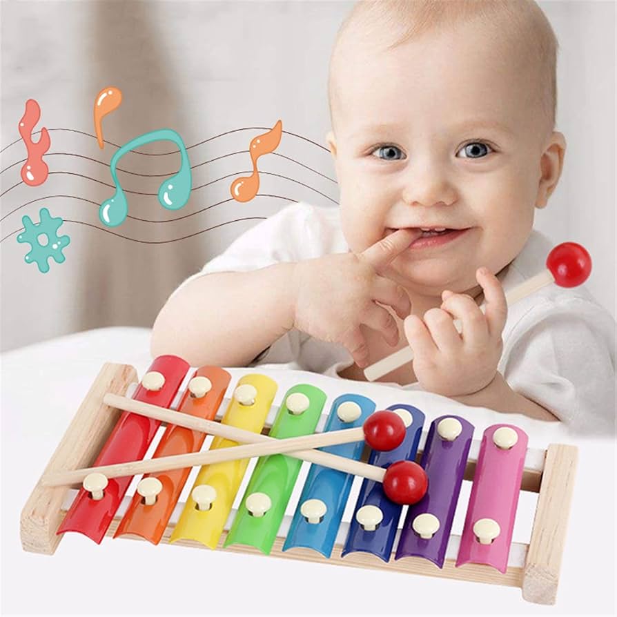 Amazon.co.jp: 木琴楽器 子供に安全なマレット付き木琴木製木琴 : 楽器