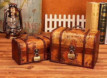 Amazon｜Kwueiitアンティーク調 木箱 レトロ風 収納箱 雑貨 高さのある