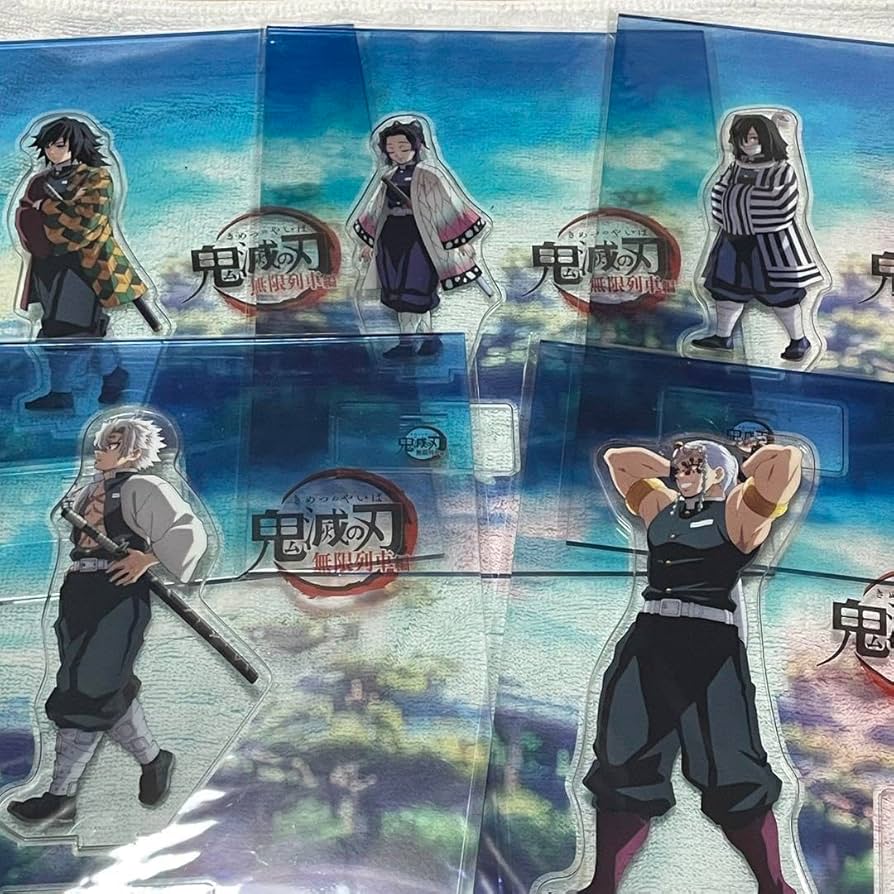 鬼滅の刃 笑い合う柱 アクリルスタンド 杏寿郎 無一郎 実弥 義勇