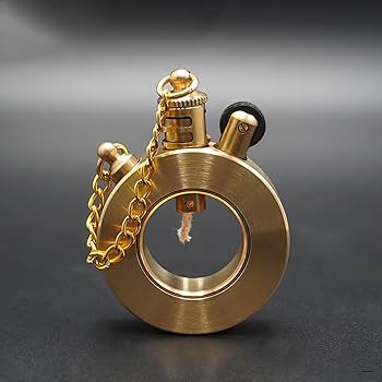 Amazon.co.jp: レトロライター、透明灯油ライター、再利用可能な防風