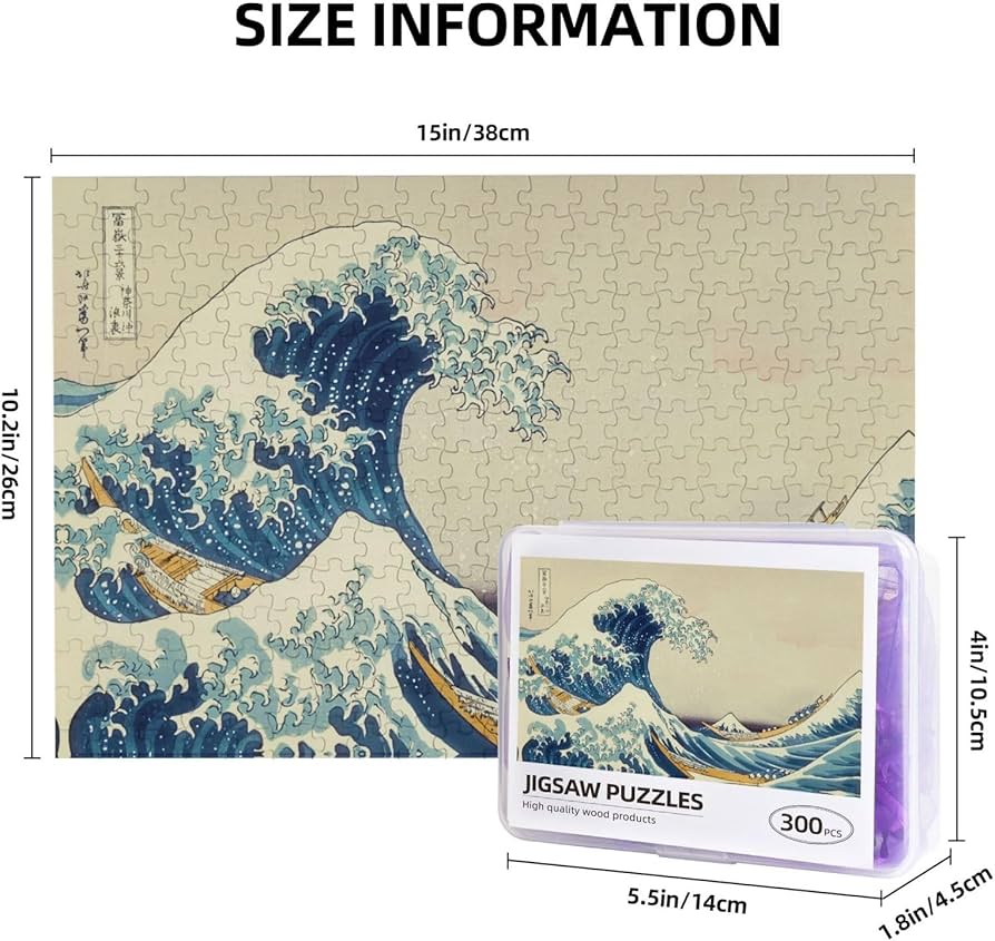 Amazon.co.jp: 葛飾北斎 『富嶽三十六景 神奈川沖浪裏(浮世絵