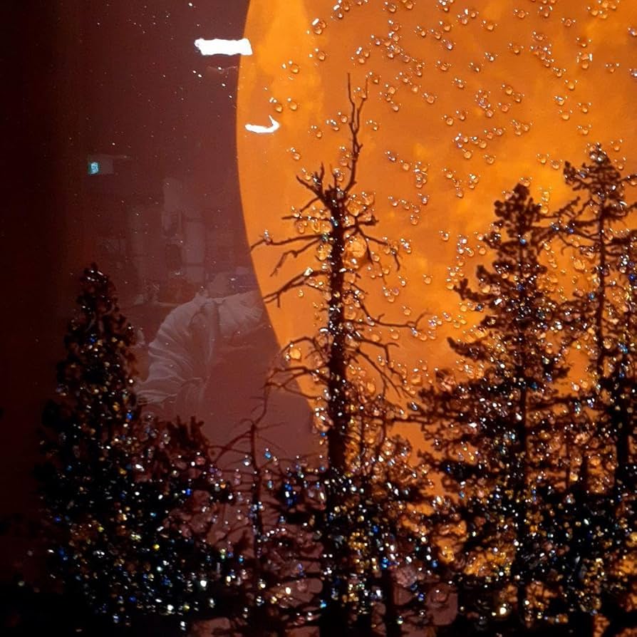 輸入雑貨 天然石 『ムーン』 月 風景画 水晶石 クリスタル 輸入雑貨