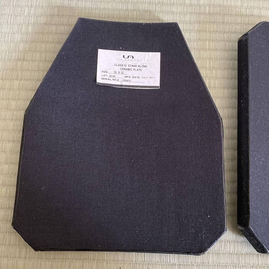 実物】U.S ARMOR レベルⅣ 防弾プレート（付加器材）前後2枚 Amazon